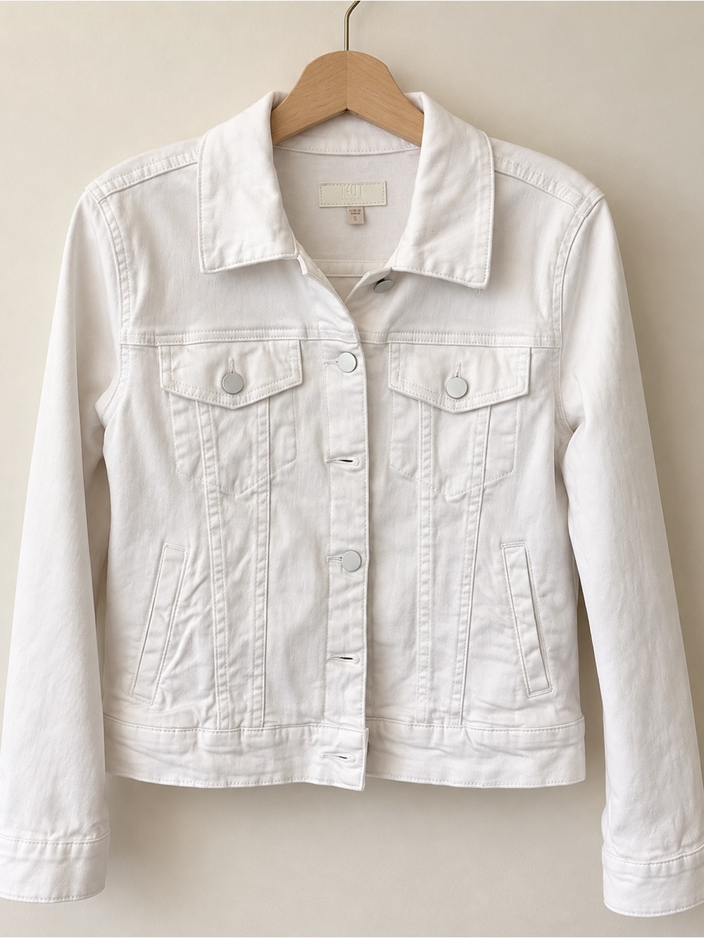 Kut from the Kloth White Denim Jacket